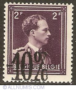 2 Francs 1946 with overprint -10%