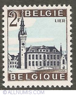Image #1 of 2 Francs 1966 - Lier - Town Hall