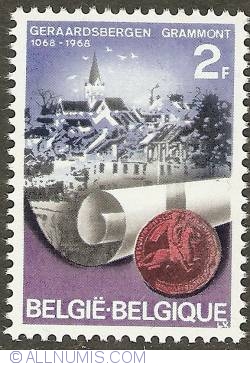 Image #1 of 2 Francs 1968 - 900th Anniversary of Geraardsbergen