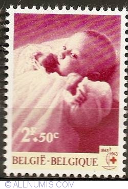 Image #1 of 2 Francs + 50 Centimes 1963 - Princess Astrid