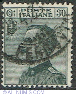 30 Centesimi 1925 - King Vittorio Emanuele III (1869-1947) facing left