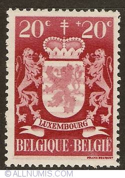 Image #1 of 20 + 20 Centimes 1945 - Province of Luxembourg