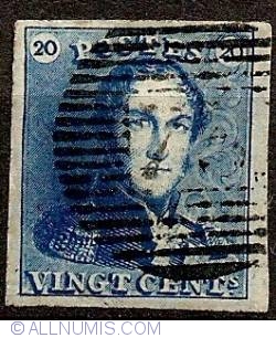20 Centimes 1849 - King Leopold I