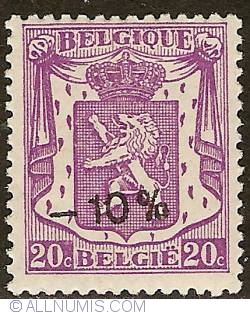 20 Centimes 1946 with overprint -10%