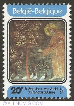 20 Francs 1982 - St. Francis of Assisi