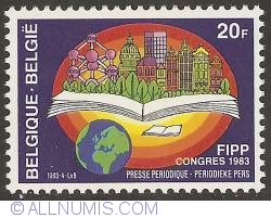 Image #1 of 20 Francs 1983 - Congress of F.I.P.P. (Worldwide Magazine Media Association)