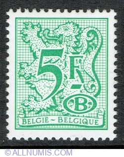 5 Franci 1980 - Leul heraldic