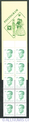 Booklet 1984 - 10 x 12 Francs - Postogram