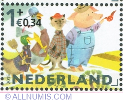 1° + 0.34 Euro 2015 - Childrens Stamps