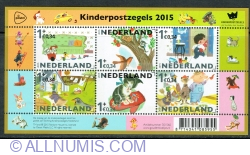 6 x (1° + 0.34 Euro) 2015 - Children Stamps
