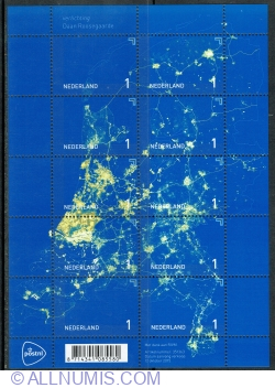 10 x 1° 2015 - Olanda noaptea văzută din spațiu