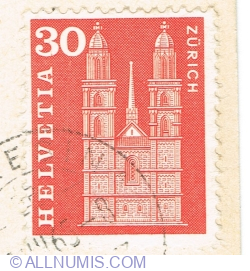 30 Centimes 1960 - Grossmunster in Zurich