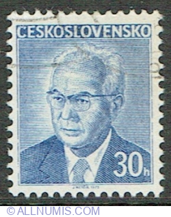 30 Haler 1975 - Gustav Husák (1913-1991), President