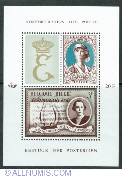 Image #1 of 20 Francs 1966 - Queen Elisabeth
