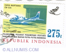 Image #1 of 275 Rupiah 1983 - Indonesian Aircraft