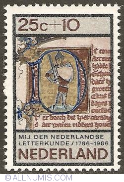 25 + 10 Cent 1966 - Society of Dutch Literature