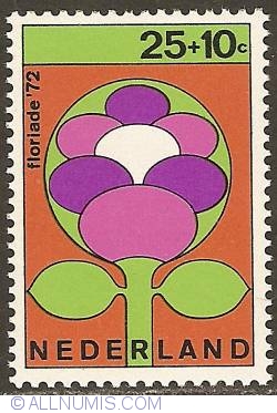 25 + 10 Cent 1972 - Flower