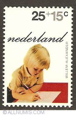 25 + 15 Cent 1972 - Prince Willem-Alexander