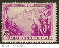 Image #1 of 25 + 15 centimes 1932 - La Hulpe - Sanatorium
