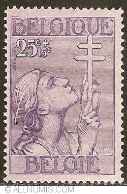 Image #1 of 25 + 15 Centimes 1933 - Fight against Tuberculosis