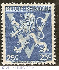 25 Centimes 1944 -BELGIE-BELGIQUE