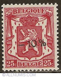 25 Centimes 1946 with overprint -10%