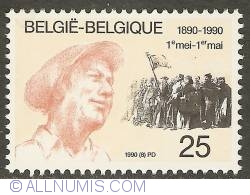 25 Francs 1990 - Centennial of 1st May as International Labour Day