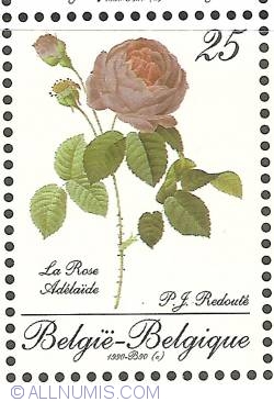 Image #1 of 25 Francs 1990 - Roses of P.J. Redouté - La Rose Adélaïde