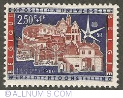 Image #1 of 2,50 + 1 Francs 1958 - Expo '58 - Belgium in 1900