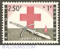 2,50 + 1 Francs 1959 - Red Cross