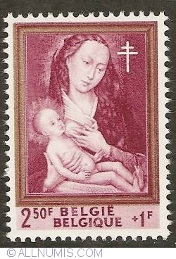 2,50 + 1 Francs 1961 - Rogier van der Weyden - Madonna and Child
