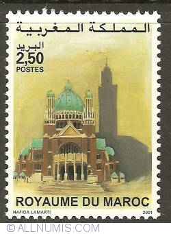 2.50 Dirhams 2001 - Basilica of Koekelberg - Brussels