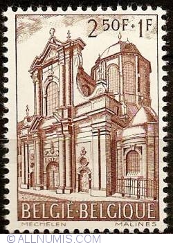 2,50 Francs + 1 Franc 1962 - Our Lady of Hanswijk Church - Mechelen