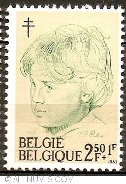 2,50+1 Franc 1963 - Peter Paul Rubens drawing Nicolaas at 6