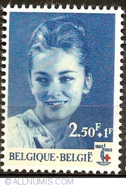 2,50 Francs + 1 Franc 1963 - Princess Paola