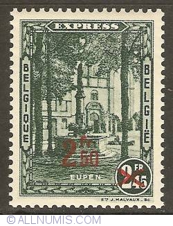 Image #1 of 2,50 Francs 1932 - Express Stamp - Eupen - overprint on 2,45 Francs