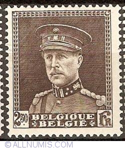 2,50 Francs 1932 - King Albert I in uniform