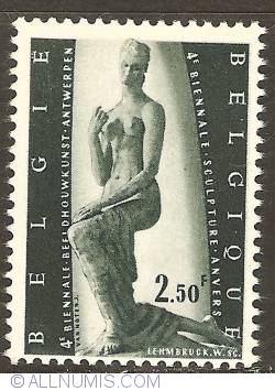 2,50 Francs 1957 - 4th Biennale of Sculpture Middelheim