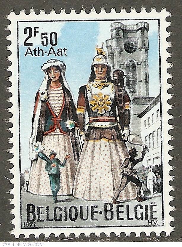 2,50 Francs 1971 - Ath - Giants, History and Legend - Belgium - Stamp ...