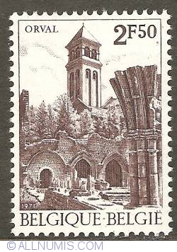 2,50 Francs 1971 - Orval Abbey