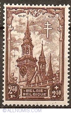 2,50+2,50 Francs 1939 - Belfort of Aalst