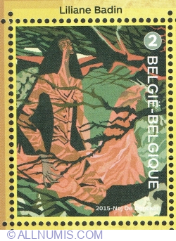 Image #1 of "2" 2015 - Tapestry: Liliane Badin "The Storm", 1963