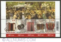 Image #1 of 2,60 Euro 2007 - Accordions Souvenir Sheet