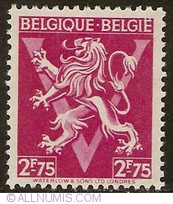 2,75 Francs 1944 - BELGIQUE-BELGIE