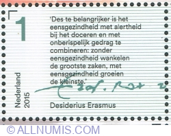 Image #1 of 1° 2015 - Letter from Desiderius Erasmus