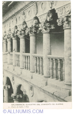 Salamanca - Cloisters of the Convento de Dueñas (1920)
