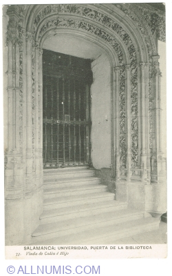 Image #1 of Salamanca - University - Entrance of the Library (1920)