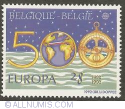 Image #1 of 28 Francs 1992 - 500th Anniversary of Discovery of America by Columbus