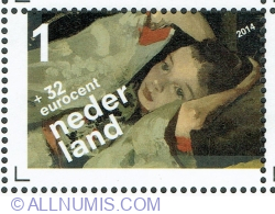 1° + 32 Eurocent 2014 - Children Stamp