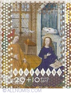Image #1 of 29 + 10 Eurocent 2005 - December Stamp - Birth Announcement